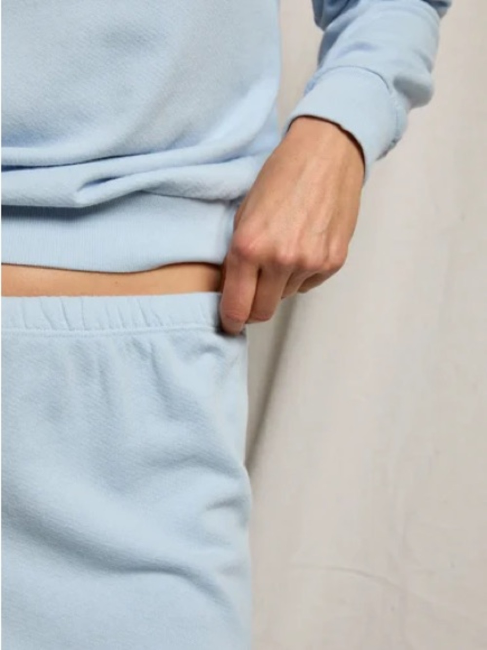 perfectwhitetee powder blue Stevie sweatpants